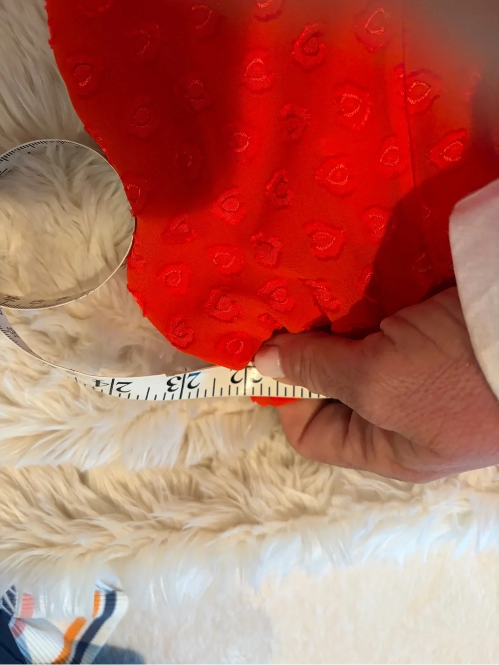 Tory Burch Red Ruffle Tiered Mini Skirt xl